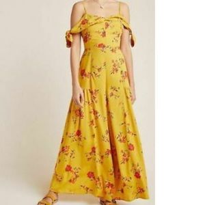 Londonderry Yellow Floral Wide Leg Jumpsuit